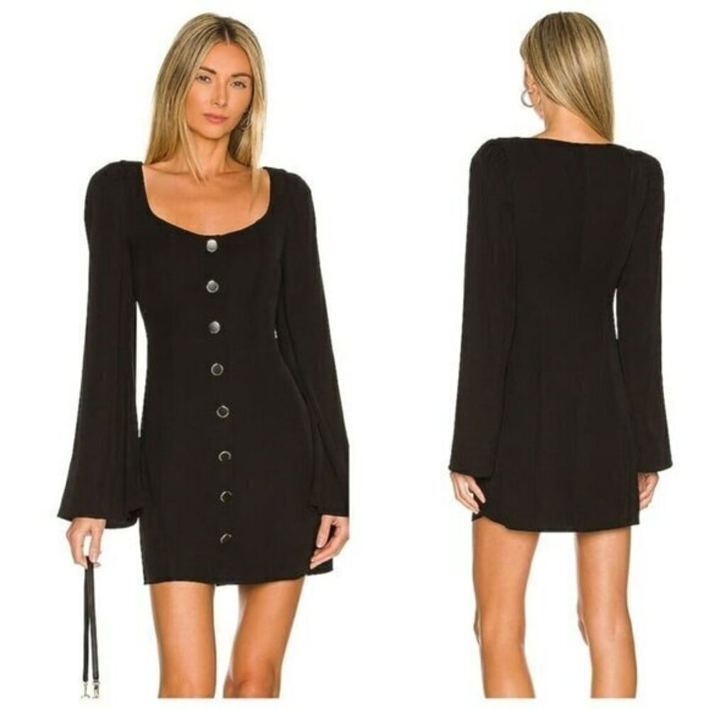 House of Harlow 1960 xREVOLVE Solaro Mini Dress - Soft Black
